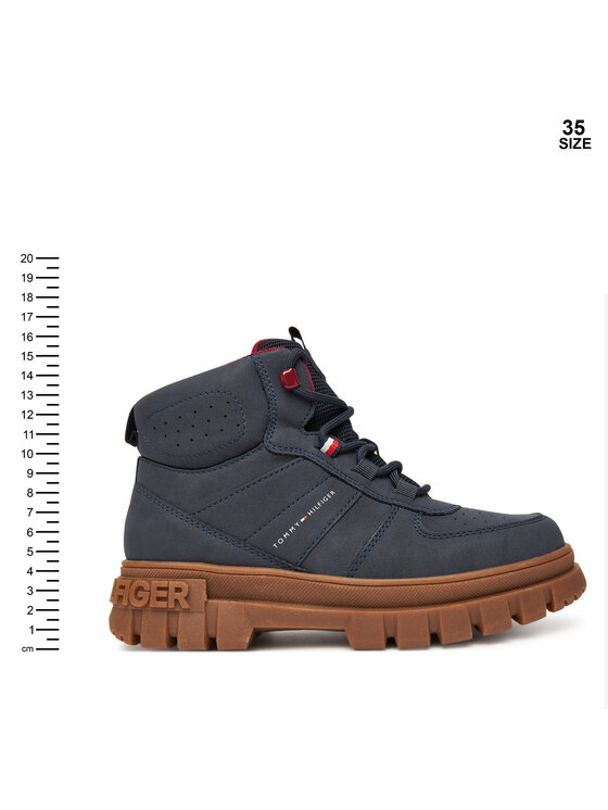 Tommy Hilfiger Tommy Hilfiger Trzewiki T3X5-34129-1696 D Granatowy