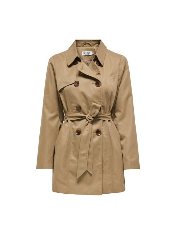 ONLY ONLY Καπαρτίνα Trench valerie Μπεζ Regular Fit