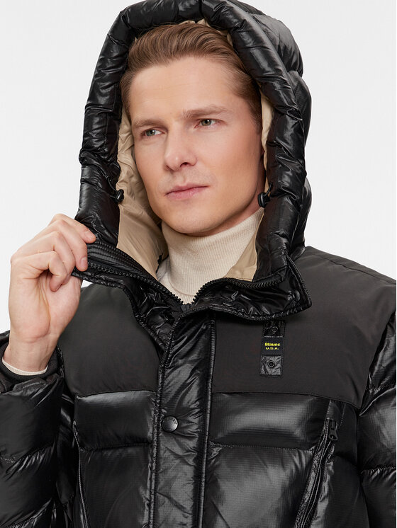 Blauer Blauer Žieminė striukė 23WBLUK02082 Juoda Regular Fit