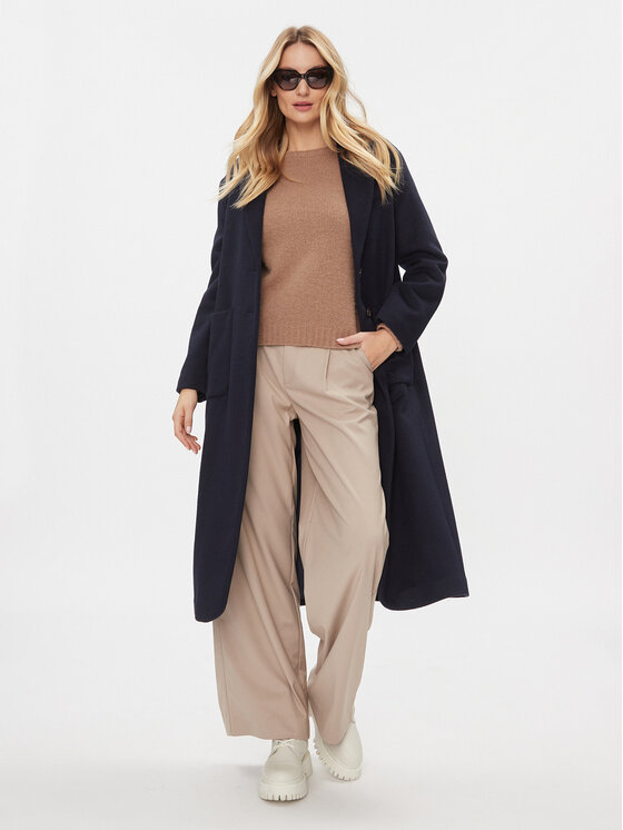 United Colors Of Benetton United Colors Of Benetton Vuneni kaput 28HFDN02V Tamnoplava Regular Fit
