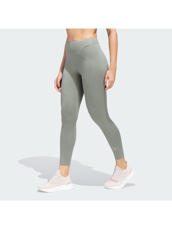 adidas by Stella McCartney adidas by Stella McCartney Legginsy By Stella McCartney Training 7/8 Leggings Zielony Fitted Fit