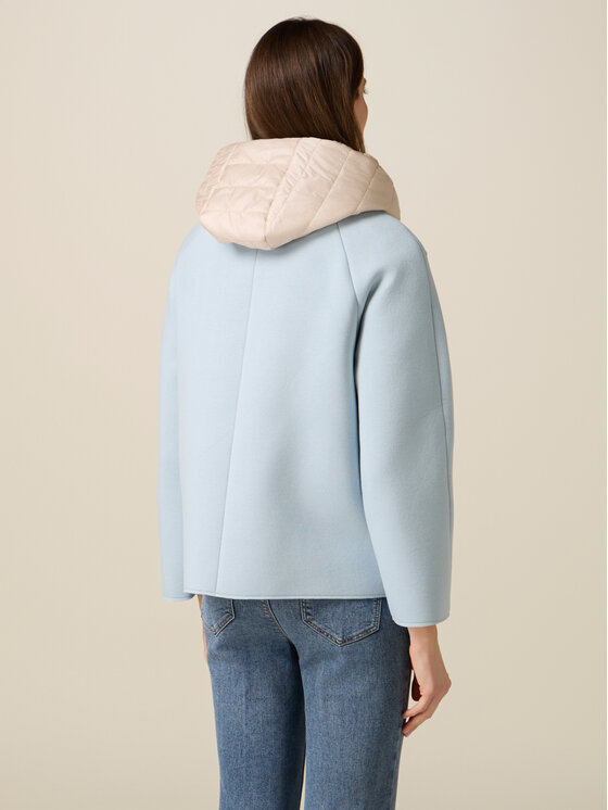 Oltre Oltre Cappotto invernale 8005J000244N0R4 Turchese Over Fit