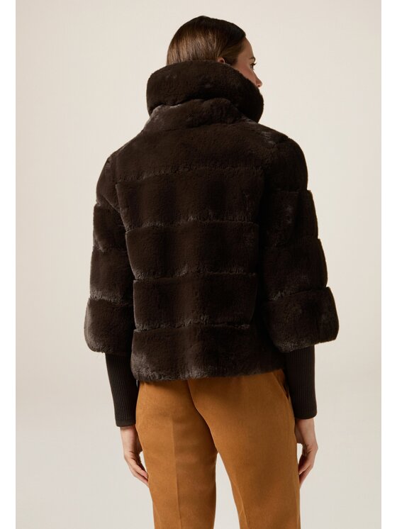 Oltre Oltre Cappotto 0076R000471N032 Marrone Boxy Fit