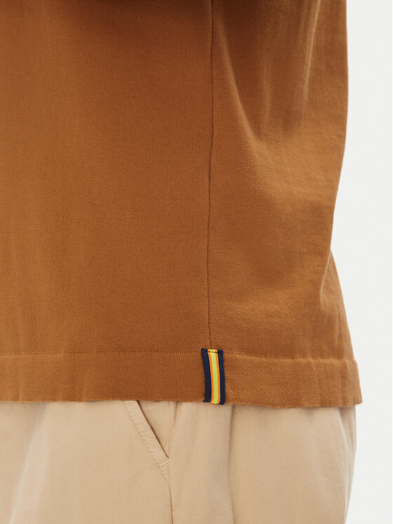K-Way K-Way T-shirt Combe K4126SW Marrone Regular Fit