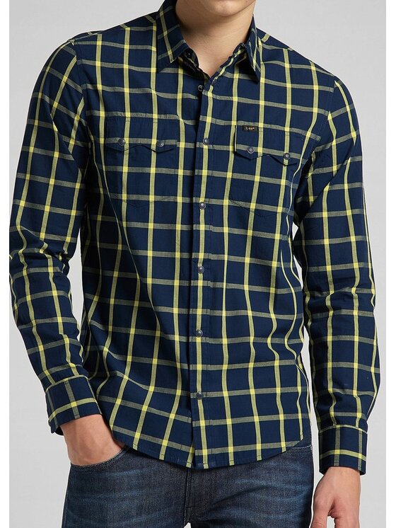 Lee Lee Camicia RIDER SHIRT Blu Regular Fit