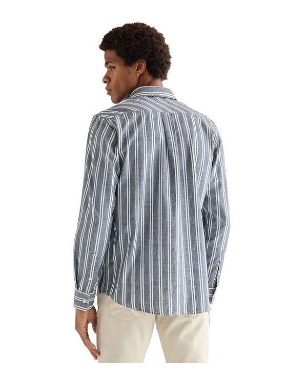 Wrangler Wrangler Koszula 112378120 Niebieski Regular Fit