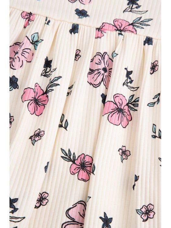 Coccodrillo Coccodrillo Každodenné šaty WC6129102FGN-003 Krémová Regular Fit