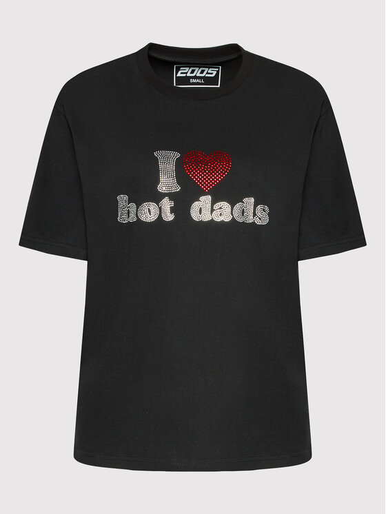 2005 2005 T-Shirt Unisex Hot Dads Czarny Regular Fit