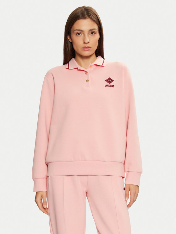 Damska Bluza Guess, Rozmiar XS, Różowa, V5RQ01 KCLD1