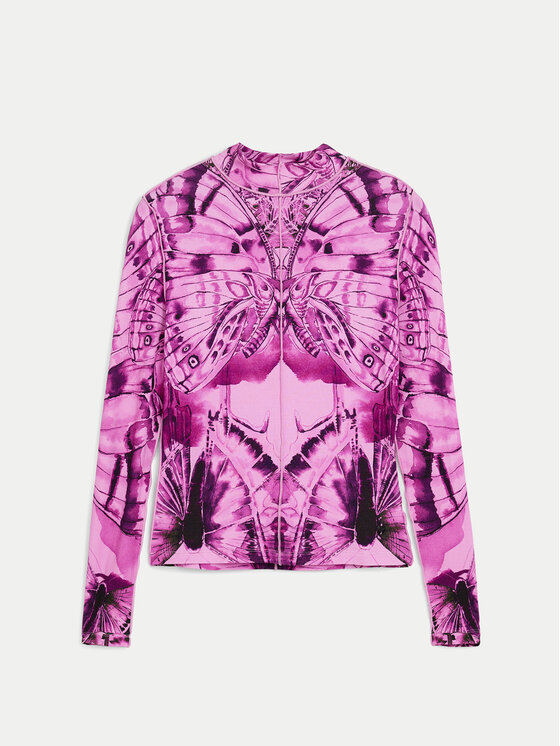 Desigual Desigual Bluse Bfly 24WWTK97 Rosa Slim Fit