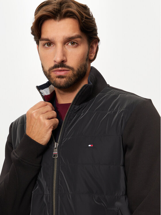 Tommy Hilfiger Tommy Hilfiger Μπλούζα MW0MW35543 Μαύρο Regular Fit