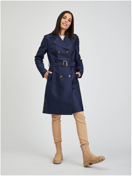 Orsay Orsay Trencz 841101526000__38 Granatowy Regular Fit