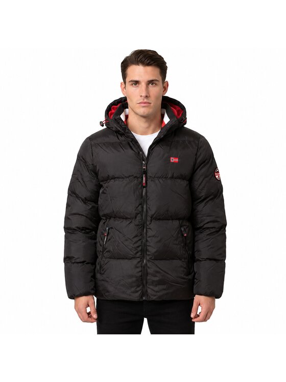 Geographical Norway Geographical Norway Parka WY4478H/GN-BLACK Czarny Reglan Fit