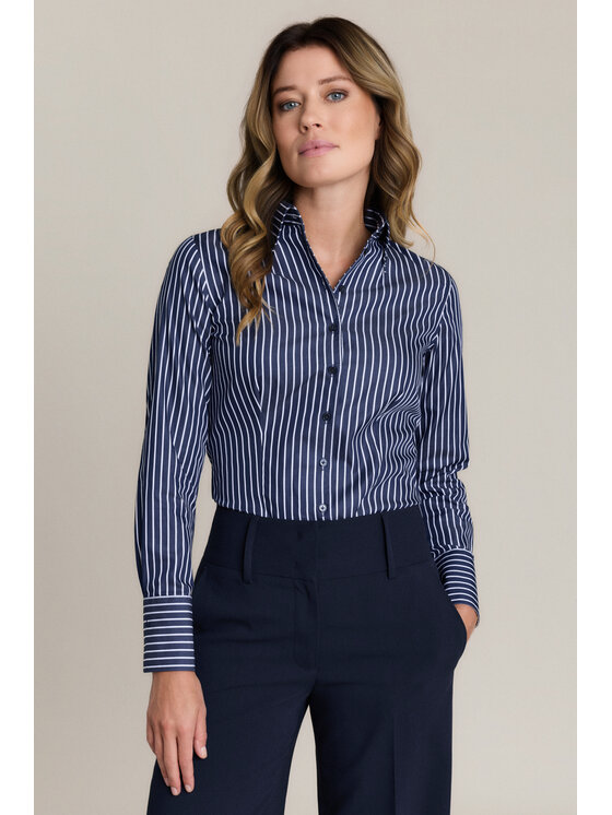 Lancerto Lancerto Koszula Graziana Slim KO073226000034 Granatowy Slim Fit