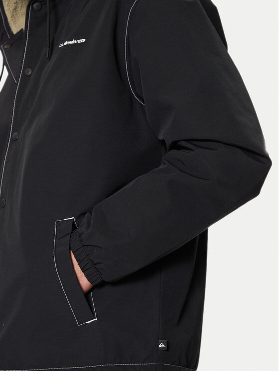 Quiksilver Quiksilver Demisezoninė striukė Rain Cloud EQYJK04110 Juoda Regular Fit