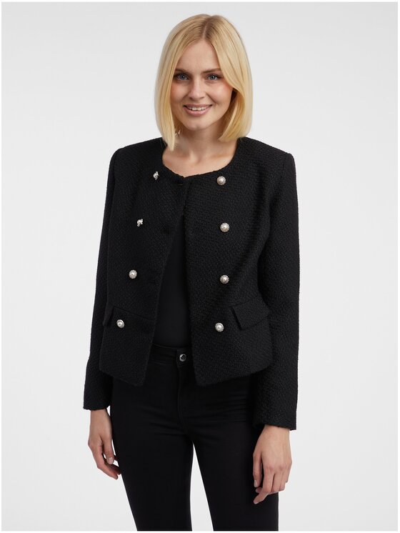 Orsay Orsay Marynarka 491040660000__34 Czarny Regular Fit