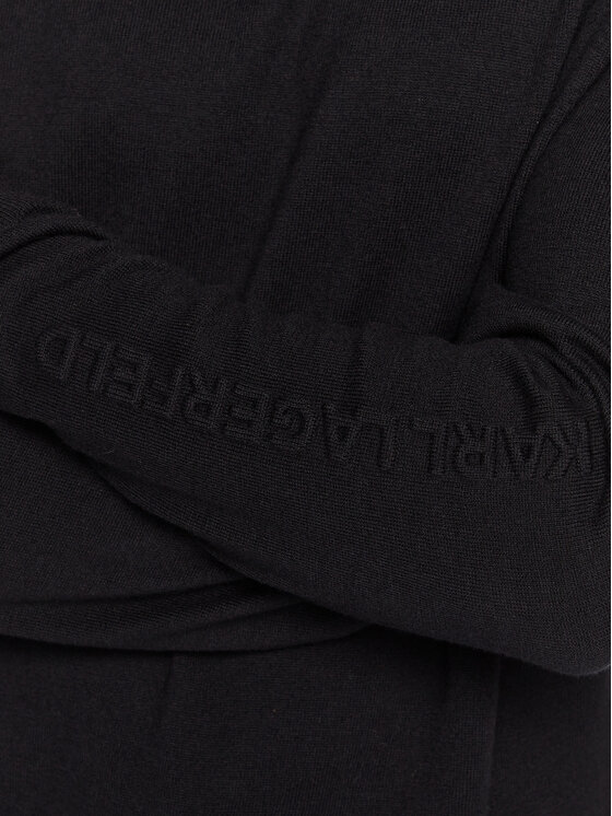 KARL LAGERFELD KARL LAGERFELD Rollkragenpullover 655037 524305 Schwarz Regular Fit