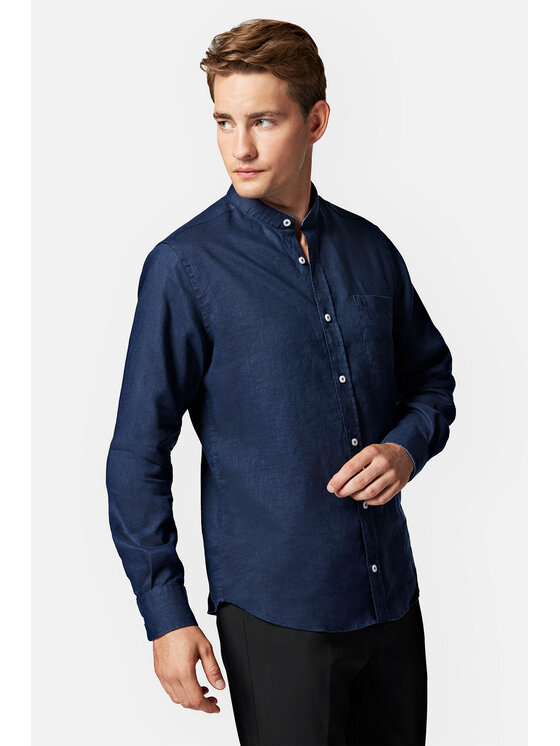 Lancerto Lancerto Koszula Julie KO073123000022 Granatowy Slim Fit