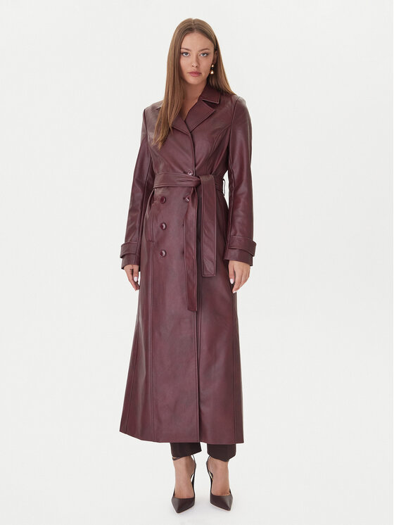 Bardot Bardot Cappotto di transizione 59899JB4 Bordeaux Regular Fit