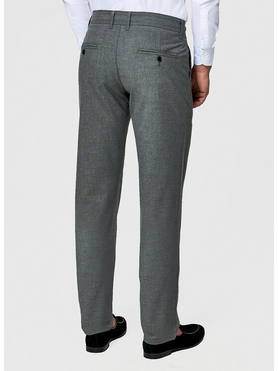Pako Lorente Pako Lorente Chinosy P26SF-WX-010 Szary ciemny Regular Fit