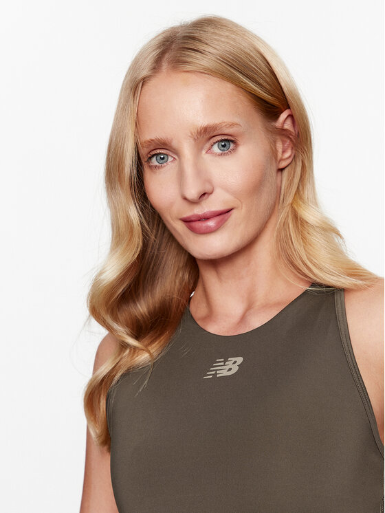 New Balance New Balance Αθλητικό σουτιέν Relentless Crop Bra WB31175 Καφέ Regular Fit