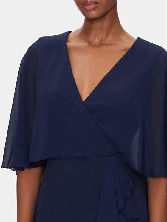 Rinascimento Rinascimento Koktejlové šaty CFC0123560003 Tmavomodrá Regular Fit