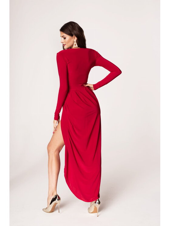 Aurora Aurora Večerní šaty Elen Červená Feminine Fit