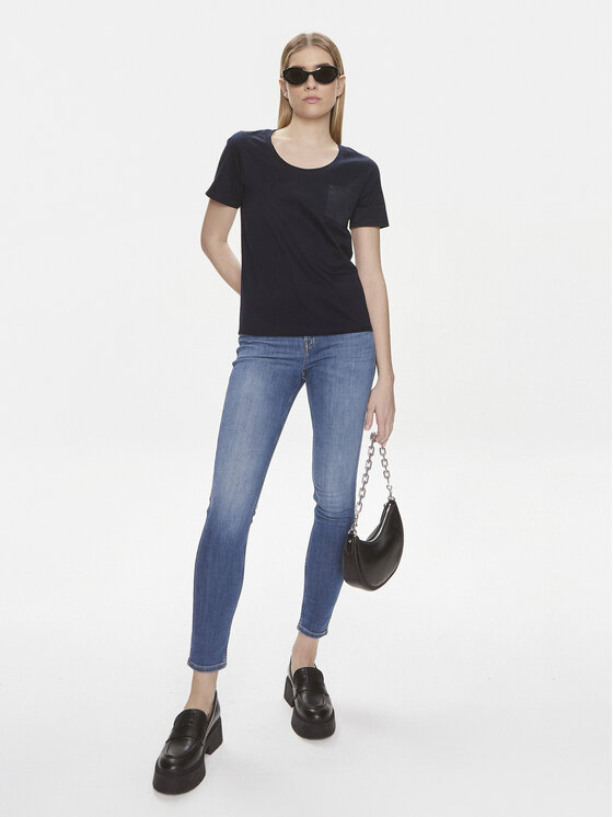 United Colors Of Benetton United Colors Of Benetton Póló 3J5CD106R Sötétkék Regular Fit