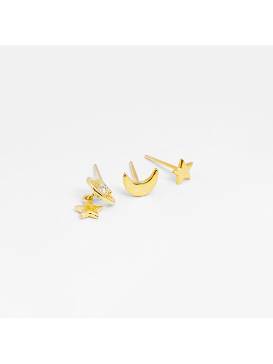 ANIA KRUK ANIA KRUK Piercing SMVKS1040Z Żółte złocenie