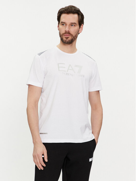 EA7 Emporio Armani EA7 Emporio Armani T-shirt 3DPT29 PJULZ 1100 Bianco Regular Fit