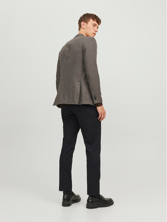 Jack&Jones Jack&Jones Chinos kelnes Marco 12237523 Juoda Slim Fit