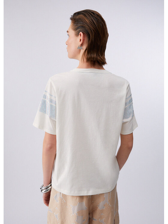Liu Jo Liu Jo T-Shirt TA6267JS923M9223 Fioletowy Regular Fit