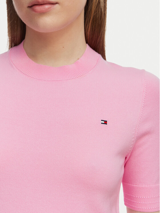 Tommy Hilfiger Tommy Hilfiger Svetr WW0WW49705 Světle růžová Slim Fit