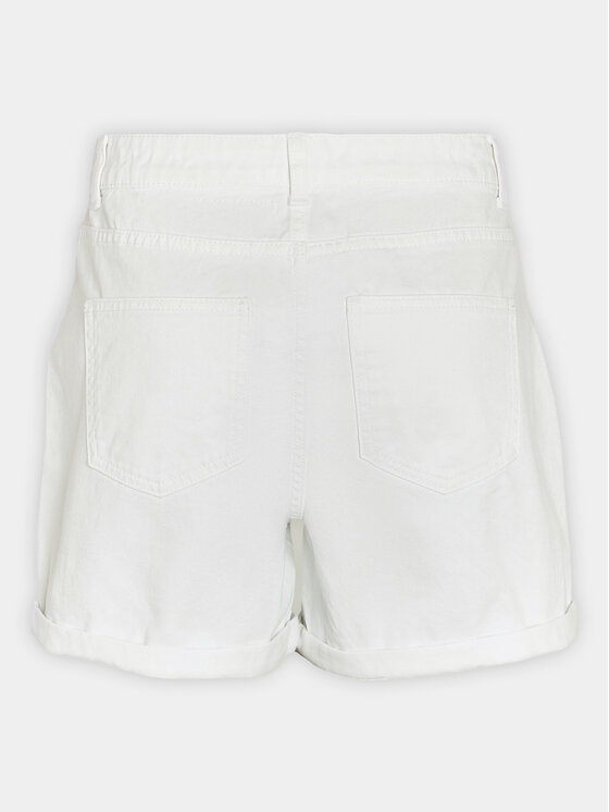 Noisy May Noisy May Pantaloni scurți de blugi Smiley 27029288 Alb Relaxed Fit