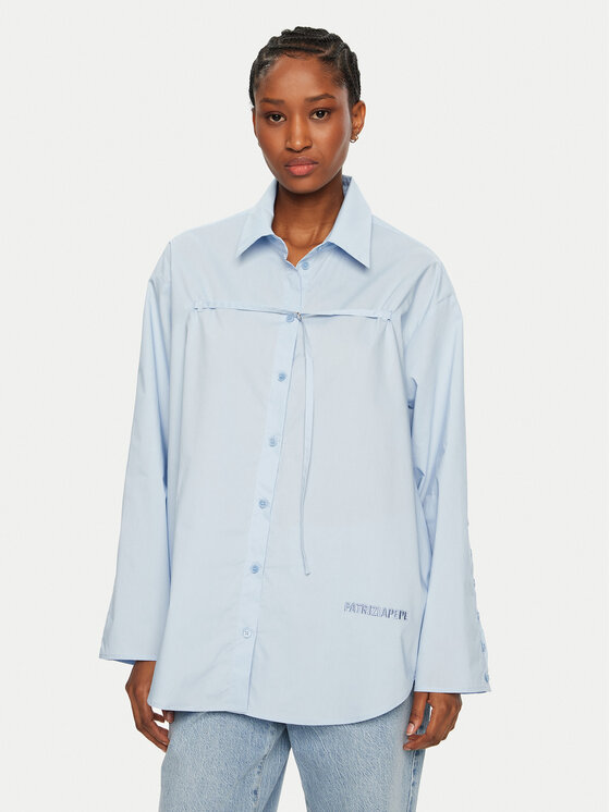 Patrizia Pepe Patrizia Pepe Košile 8C0742/AH74-CA38 Světle modrá Regular Fit