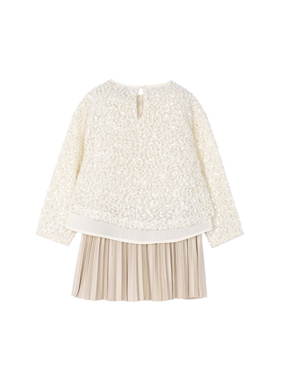 Mayoral Mayoral Kleid für den Alltag 4925 Beige Regular Fit