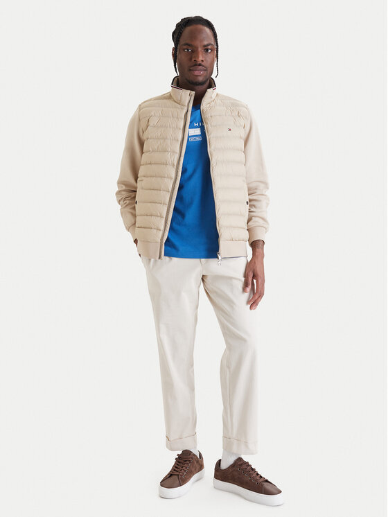 Tommy Hilfiger Tommy Hilfiger Kurtka przejściowa Mix Media Ess MW0MW41329 Beżowy Regular Fit