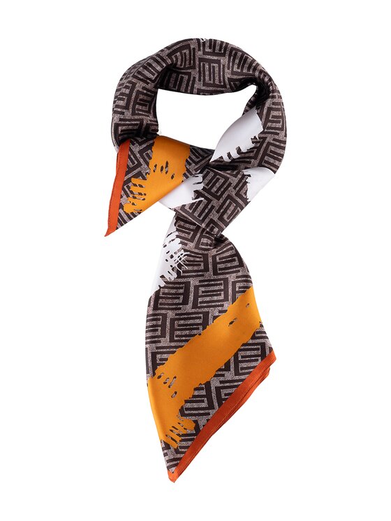 ALLORA BE UNIQUE ALLORA BE UNIQUE Foulard silk scarf Marrone