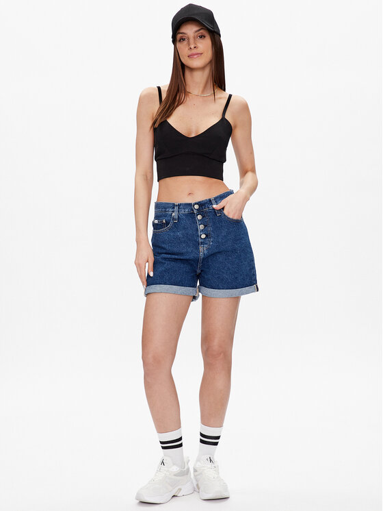 Calvin Klein Jeans Calvin Klein Jeans Kratke traperice J20J220639 Plava Regular Fit