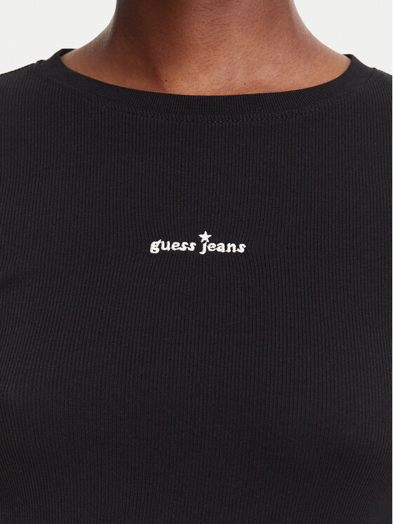 Guess Jeans Guess Jeans Bluse W6YP14 K3821 Schwarz Slim Fit