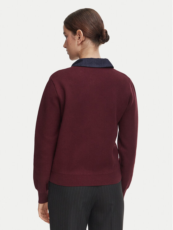Morgan Morgan Strickjacke 252-MJEANE Dunkelrot Regular Fit