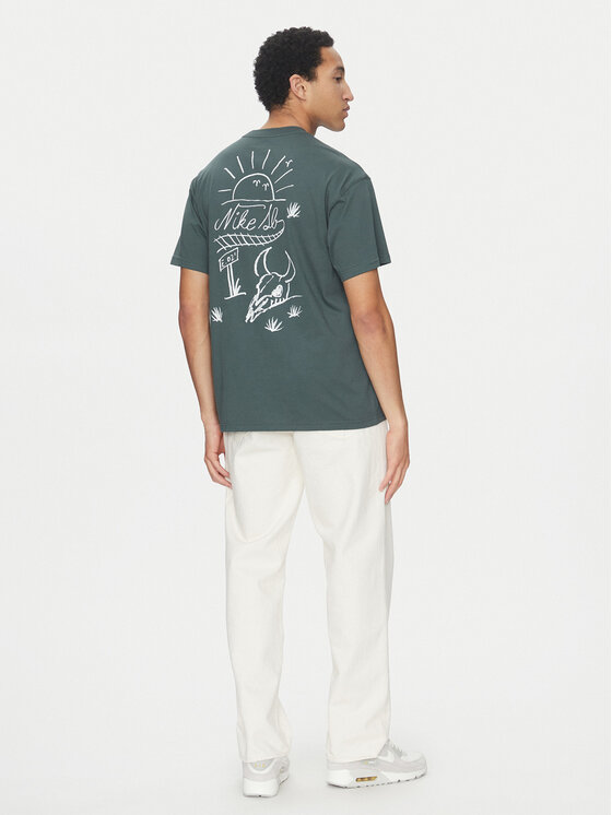Nike Nike T-Shirt FZ5281 Zielony Regular Fit