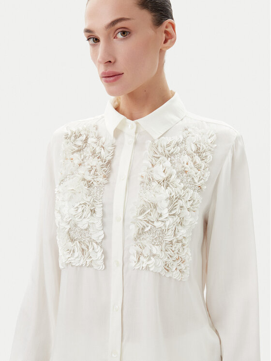 Bruuns Bazaar Bruuns Bazaar Cămașă Solena BBW4374 Écru Regular Fit