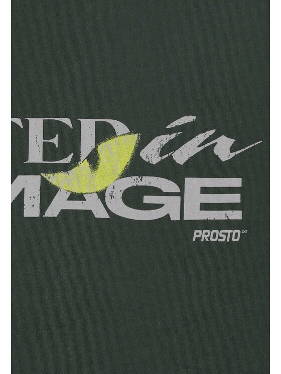 PROSTO. PROSTO. T-Shirt Demage Zielony Oversize