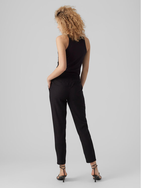Vero Moda Vero Moda Kalhoty z materiálu Jesmilo 10279691 Černá Regular Fit