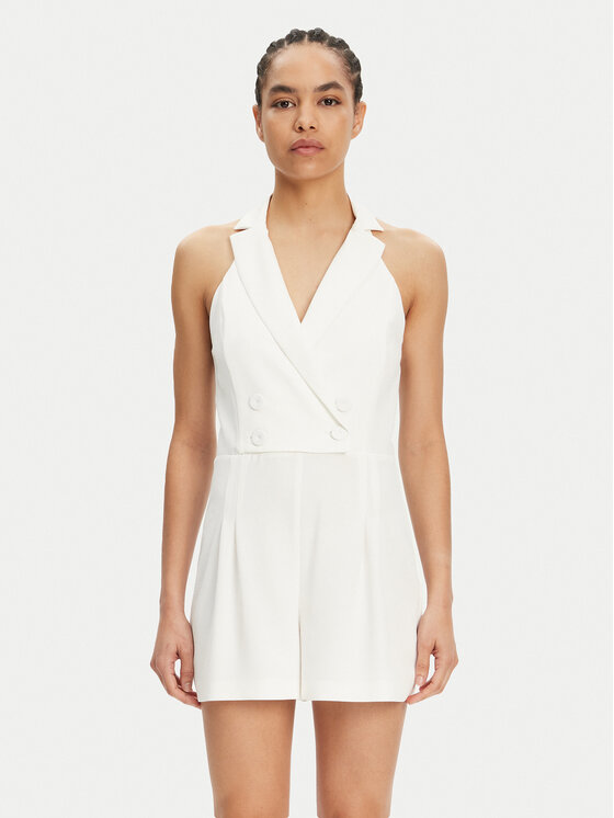 Patrizia Pepe Patrizia Pepe Ολόσωμη φόρμα 2T0088 A411 Λευκό Regular Fit