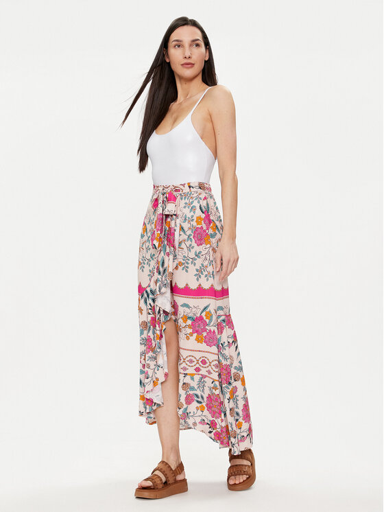 Maaji Maaji Spódnica midi PT1572CKL007 Różowy Regular Fit