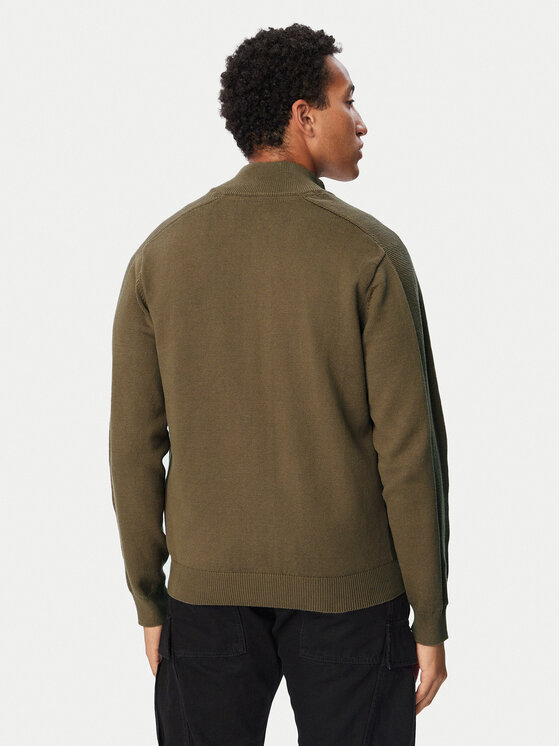Aeronautica Militare Aeronautica Militare Kardigan 262MA1663UL00950 Brązowy jasny Regular Fit