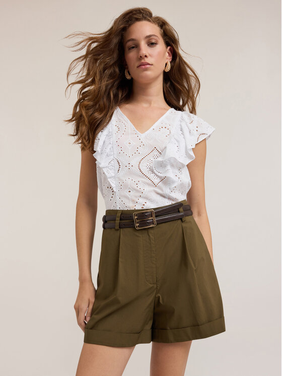 Motivi Motivi Blusa 2710Q001868N011 Bianco Regular Fit