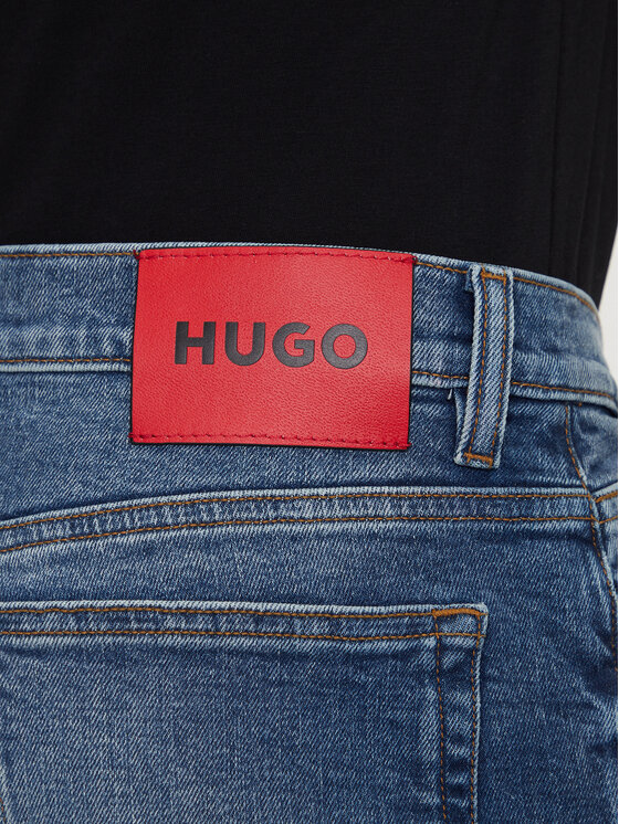 HUGO HUGO Jeans hlače 50537698 Modra Slim Fit